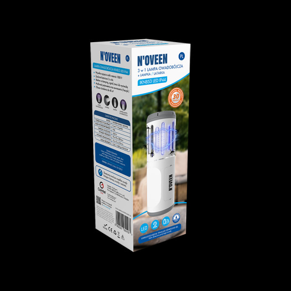 Портативный фонарь от насекомых Noveen IKN853 LED IP44 до 40 кв.м.