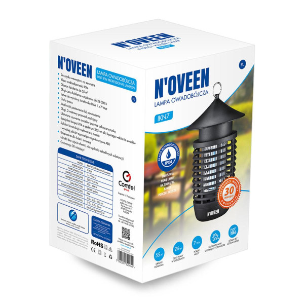Профессиональный уничтожитель комаров Noveen IKN7 IPX4, 55 кв.м