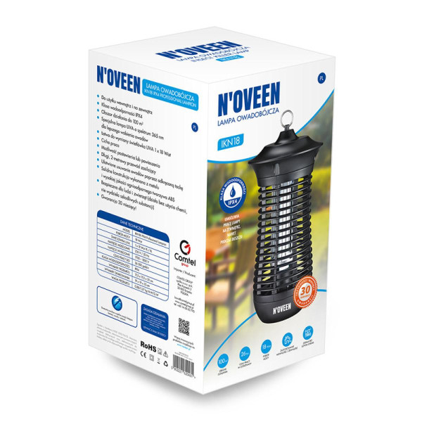 Уничтожитель насекомых уличный Noveen IKN18 IPX4 профессиональный, до 100 кв.м