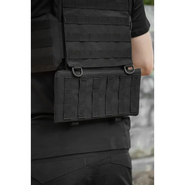 Комплект плитоноска Kiborg Gen.2 + 2 подсумки с баллистической защитой 2 класса — Черный