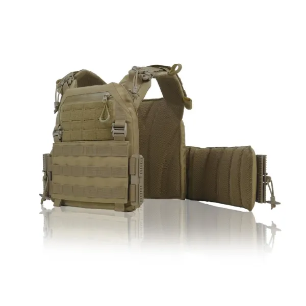 Комплект бронезащиты Kiborg GU gen.2 + плиты NIJ IV + пакеты Militex 2 класса — Койот
