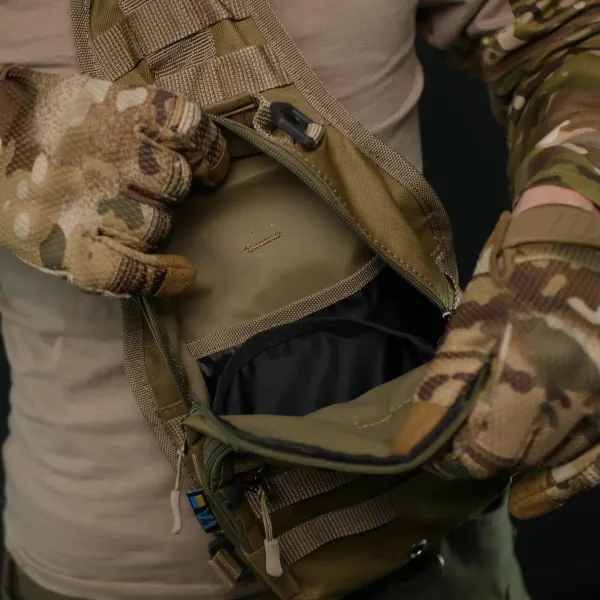 Сумка через плече - Койот з MOLLE-системою