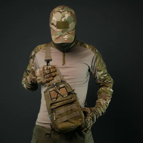 Сумка через плече - Койот з MOLLE-системою