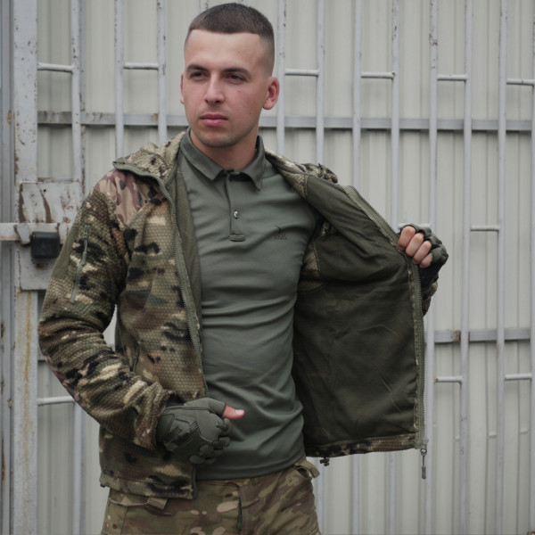 Флисовая кофта мультикам Kiborg Jacket Grid Fleece