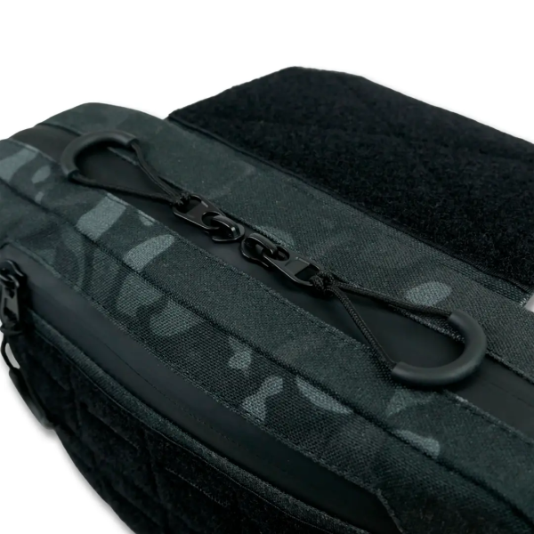 Сумка-напашник M Kiborg с баллистическим пакетом 1 класс защиты Militex GU Сordura Black Multicam