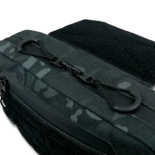 Сумка-напашник M Kiborg с баллистическим пакетом 1 класс защиты Militex GU Сordura Black Multicam