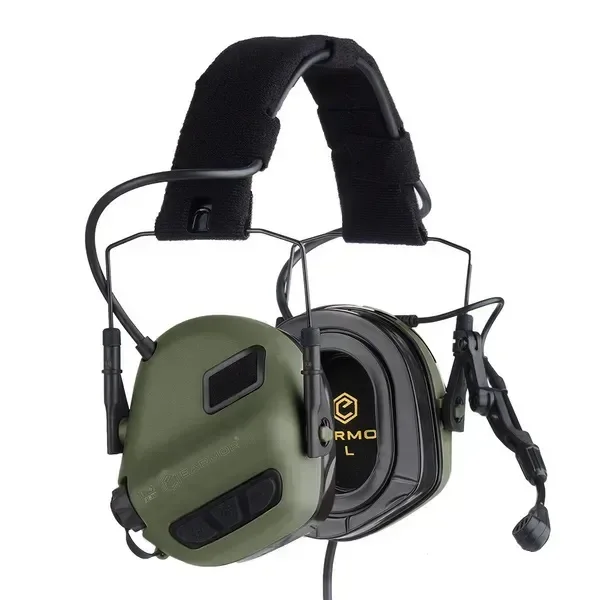 Тактические активные наушники Opsmen Earmor M32 PLUS с гарнитурой для радиосвязи