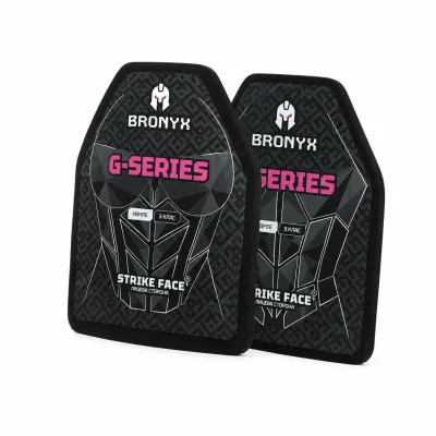 Бронеплити BRONYX G-Series (передня та задня)3 клас захисту ДСТУ НВМПЕ Shooter's Cut (M/25*30)