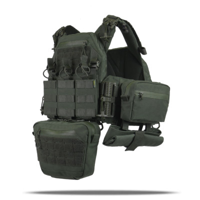Комплект плитоноска Kiborg GU Gen.2 + 6 подсумков Хаки