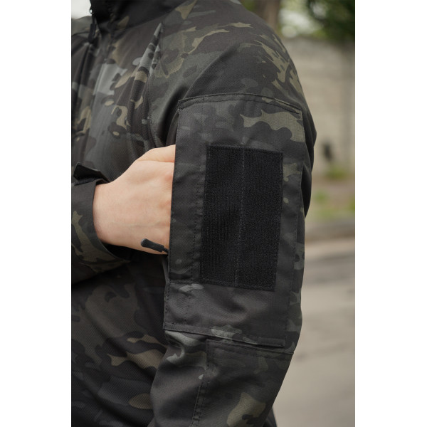 Тактическая рубашка УБАКС UA (CoolPass) с длинным рукавом Black Multicam-M