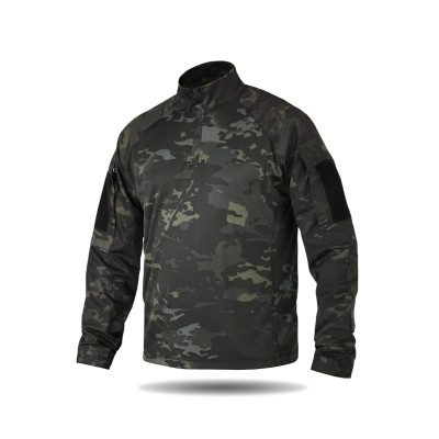 Тактична сорочка УБАКС UA (CoolPass) з довгим рукавом Black Multicam-L