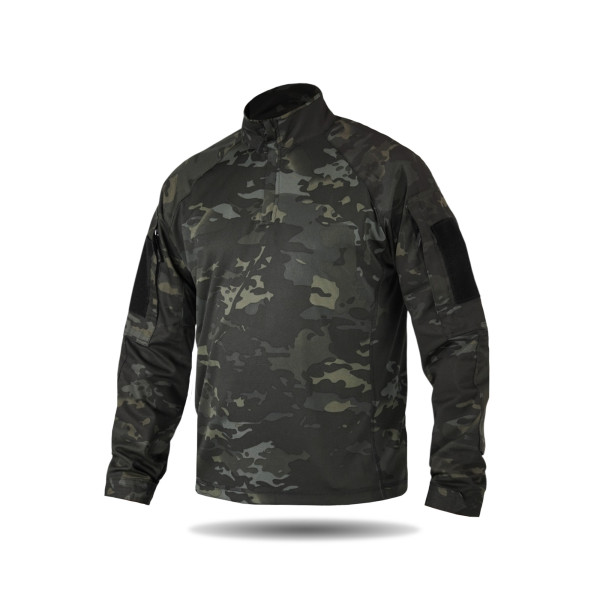 Тактическая рубашка УБАКС UA (CoolPass) с длинным рукавом Black Multicam-M