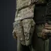 Защита паха (напашник) тройной Kiborg с баллистическим пакетом 1 класс защиты Militex Multicam