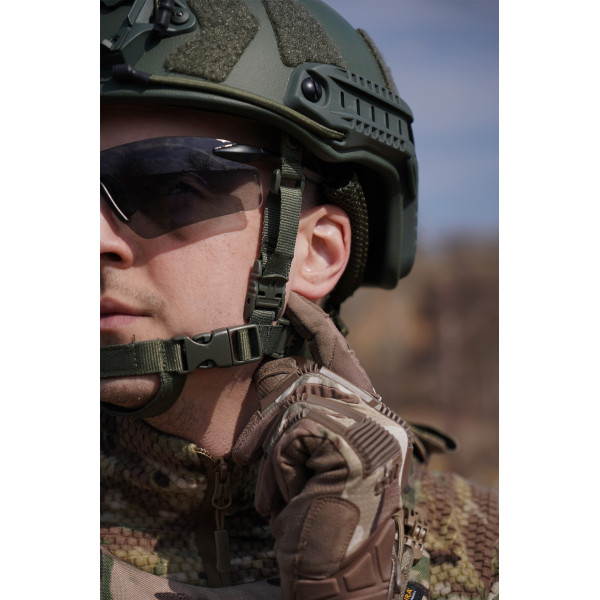 Кевларовий балістичний шолом FAST GEN III Kevlar Olive з кріпленням NVG та рейками Кевларовий балістичний шолом FAST GEN III Kevlar Olive з кріпленням NVG та рейками