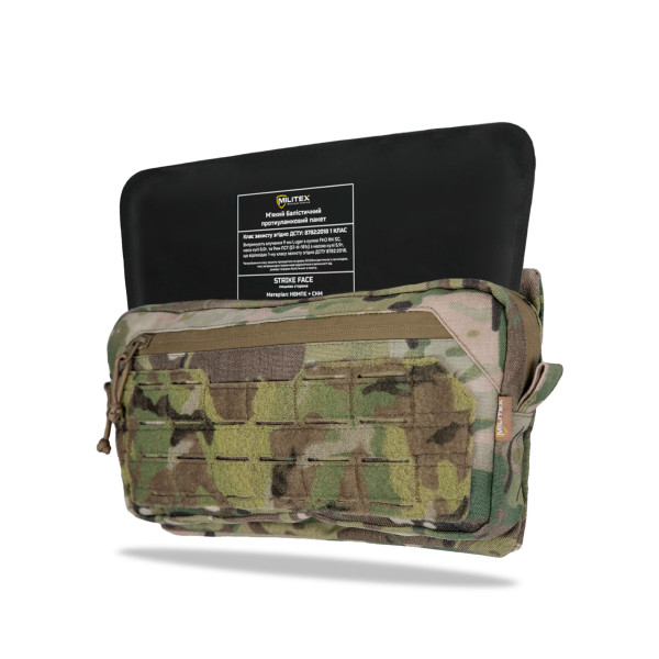 Подсумок под защиту живота Militex Мультикам из Cordura original USA (M) с баллистической защитой 1 класса