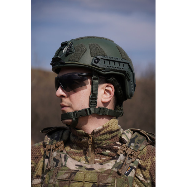 Кевларовий балістичний шолом FAST GEN III Kevlar Olive з кріпленням NVG та рейками Кевларовий балістичний шолом FAST GEN III Kevlar Olive з кріпленням NVG та рейками