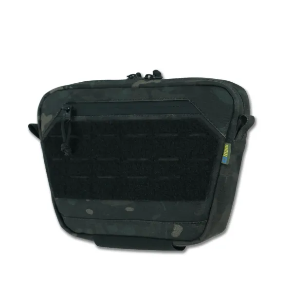 Сумка-напашник M Kiborg с баллистическим пакетом 2 класс защиты PE Militex GU Сordura Black Multicam