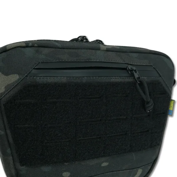Сумка-напашник M Kiborg с баллистическим пакетом 2 класс защиты PE Militex GU Сordura Black Multicam