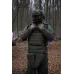 Защита паха (напашник) тройной Kiborg с баллистическим пакетом 1 класс защиты Militex Khaki