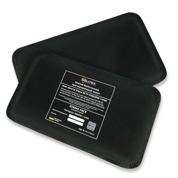 Баллистическая защита 1 класса для плитоноски Militex Pro Series (M-L) 29,5*14,7 см камербанд, 1 шт.