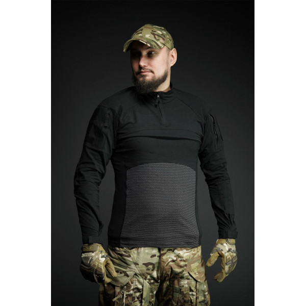 Боевая рубашка Tactical Series Long Sleeve с длинными рукавами и карманами на плечах Боевая рубашка Tactical Series Long Sleeve с длинными рукавами и карманами на плечах