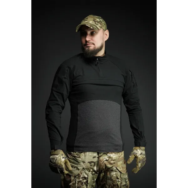 Боевая рубашка Tactical Series Long Sleeve с длинными рукавами и карманами на плечах