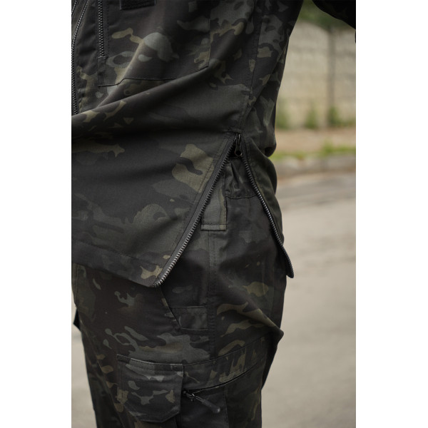 Китель Twill FS черный мультикам-3XL