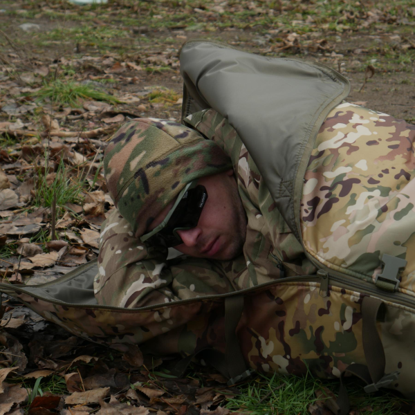 Спальный мешок-пончо 6в1 Multishelter Kiborg Multicam утепленный
