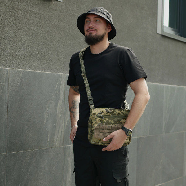 Смарт-сумка через плечо Kiborg Tactic city bag Пиксель