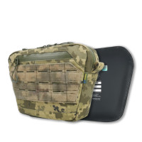 Сумка-напашник XL Kiborg с баллистической защитой 2 класс Militex Пиксель