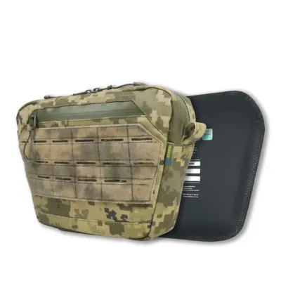 Сумка-напашник XL Kiborg з балістичним захистом 2 клас Militex Піксель Сумка-напашник XL Kiborg з балістичним захистом 2 клас Militex Піксель
