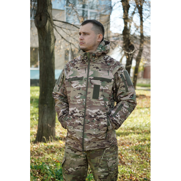 Куртка Windproof Softshell ветрозащитная, водостойкая, флис 320 г/м²