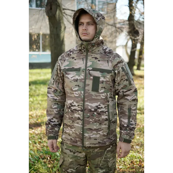 Куртка Windproof Softshell ветрозащитная, водостойкая, флис 320 г/м²