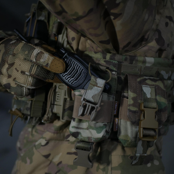 Усиленный подсумок под рацию Militex Cordura original USA Мультикам с NIR-пропиткой Усиленный подсумок под рацию Militex Cordura original USA Мультикам с NIR-пропиткой