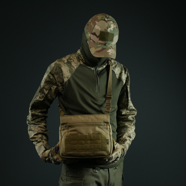Смарт-сумка через плечо Kiborg Tactic city bag Койот