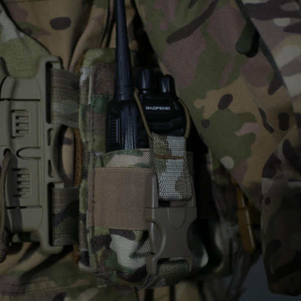 Усиленный подсумок под рацию Militex Cordura original USA Мультикам с NIR-пропиткой Усиленный подсумок под рацию Militex Cordura original USA Мультикам с NIR-пропиткой