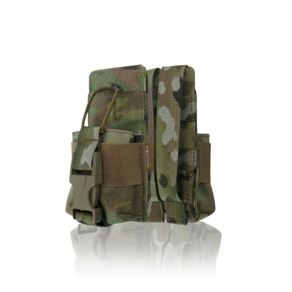 Усиленный подсумок под рацию Militex Cordura original USA Мультикам с NIR-пропиткой Усиленный подсумок под рацию Militex Cordura original USA Мультикам с NIR-пропиткой