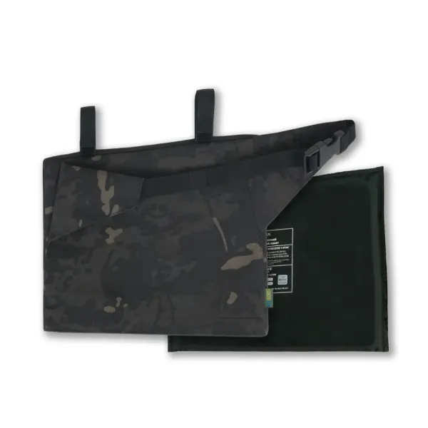 Каремат-сидушка Kiborg с баллистическим пакетом 1 класс защиты Militex 20mm Cordura Black Multicam