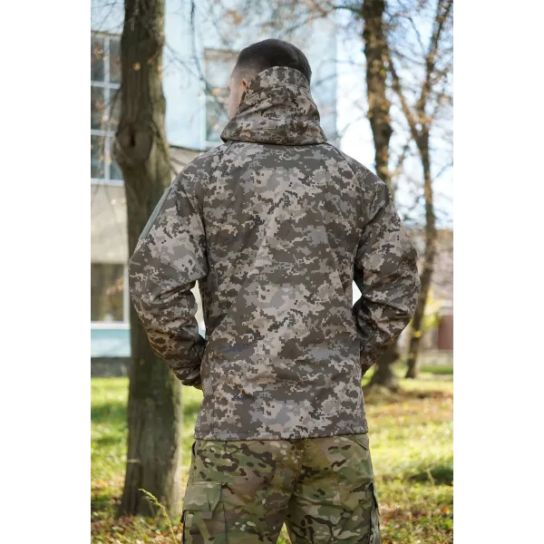 Куртка Windproof Softshell ветрозащитная (пиксель), водостойкая, флис 320 г/м² Куртка Windproof Softshell ветрозащитная (пиксель), водостойкая, флис 320 г/м²