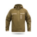 Куртка Windproof Softshell ветрозащитная (койот), водостойкая, флис 320 г/м²