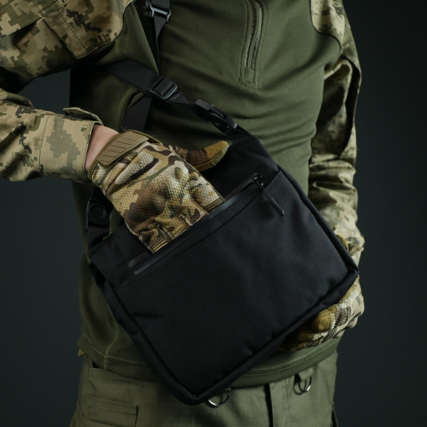 Смарт-сумка через плечо Kiborg Tactic city bag Черная