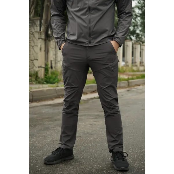 Брюки стрейч BR Flex Shadow серые-2XL