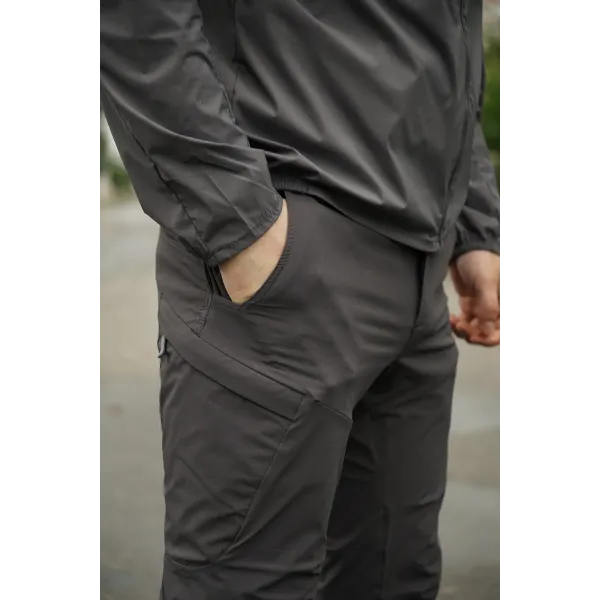 Брюки стрейч BR Flex Shadow серые-2XL