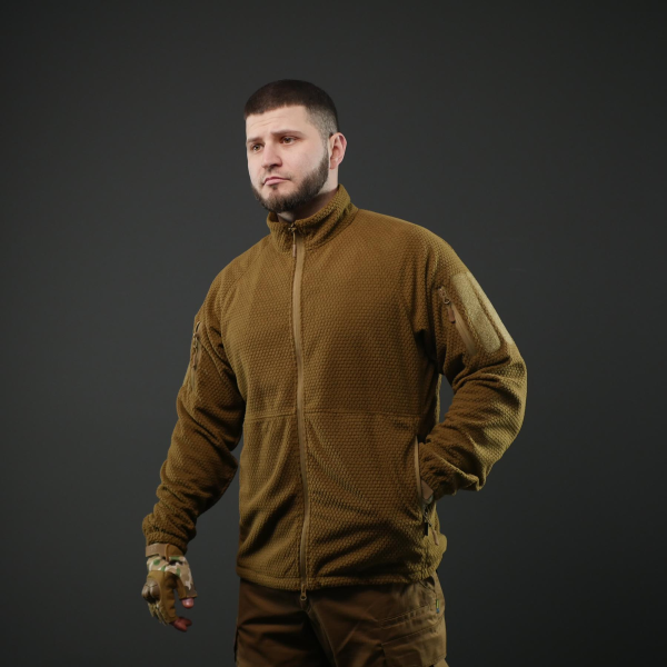 Ветрозащитная флисовая кофта Militex mod. 6 — Койот Ветрозащитная флисовая кофта Militex mod. 6 — Койот
