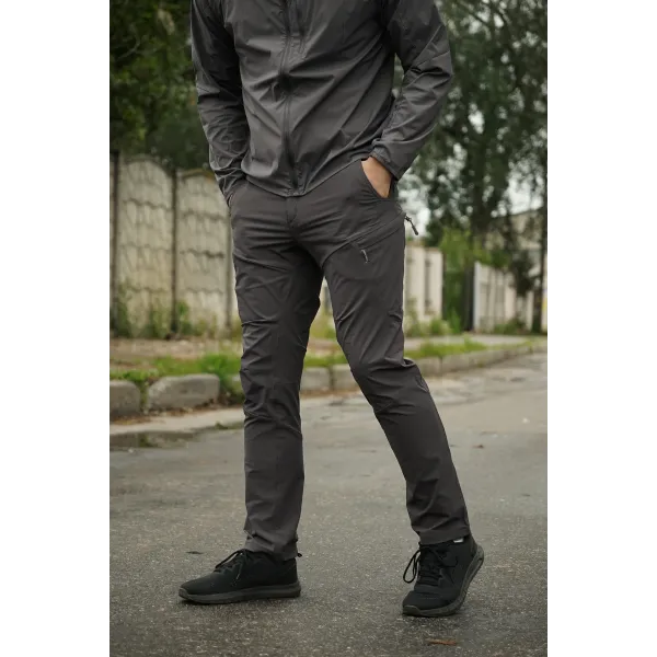Брюки стрейч BR Flex Shadow серые-2XL