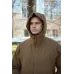 Зимний микропуховик в цвете койот BR YWH с влагостойкой тканью и съемным капюшоном