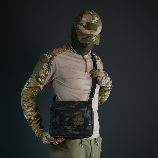 Смарт-сумка через плечо Militex Tactic city bag Cordura original USAЧерный Мультикам