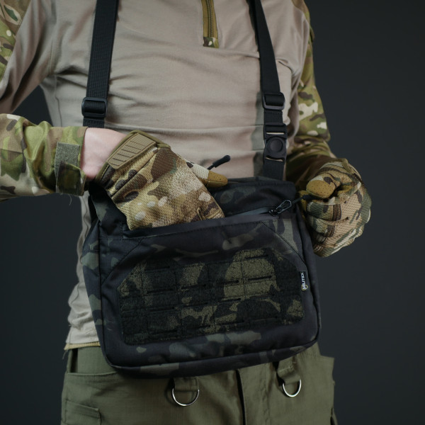 Смарт-сумка через плечо Militex Tactic city bag Cordura original USAЧерный Мультикам
