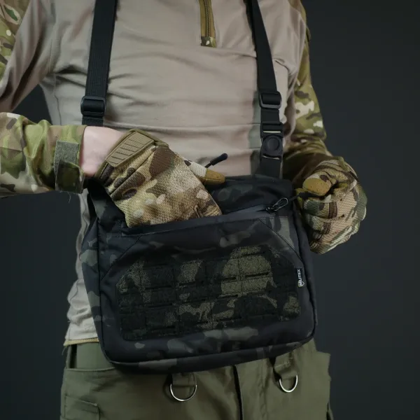 Смарт-сумка через плечо Militex Tactic city bag Cordura original USAЧерный Мультикам