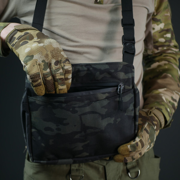 Смарт-сумка через плечо Militex Tactic city bag Cordura original USAЧерный Мультикам
